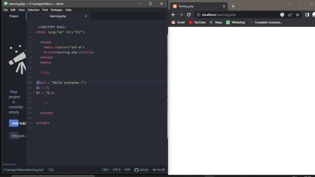 Php script Language - Comments and Variables ,أهمية التعليقات في مجال البرمجة عامة commentaires... смотреть онлайн