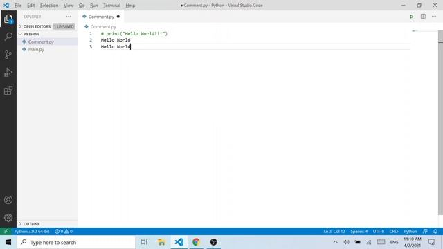 Comments in Python #2 смотреть онлайн