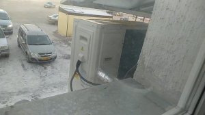 Тепловой насос воздух-вода зимой -24 С, оттайка теплообменника