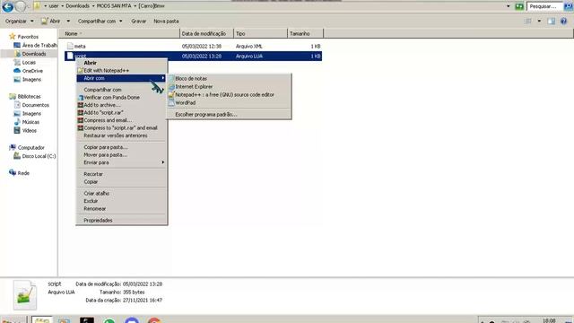 Como Abrir e Editar arquivos Lua e xml( Notepad++) смотреть онлайн