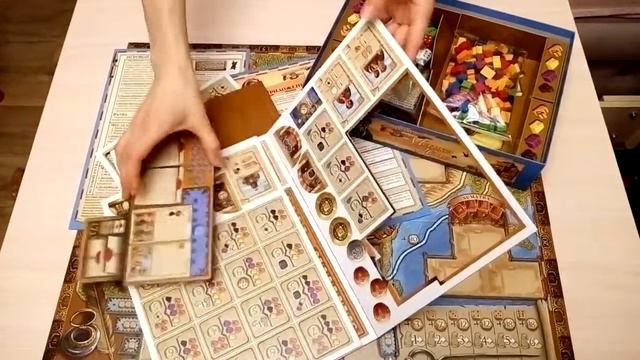 Распаковка настольной игры Путешествия Марко Поло - The Voyages of Marco Polo Board Game Unboxing смотреть онлайн