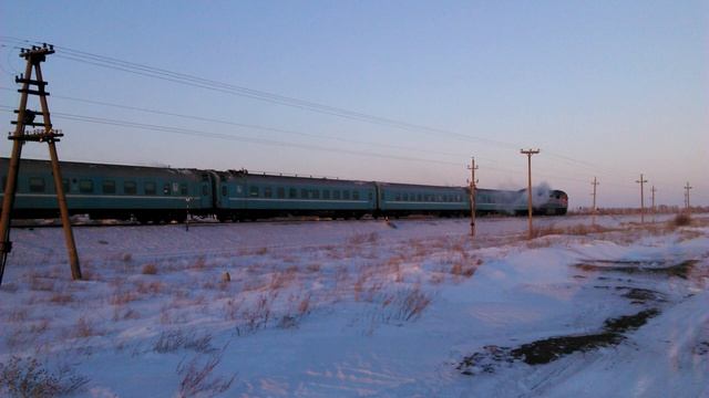 Пассажирский поезд №363/364 Караганда - Томск, Томск - Караганда. смотреть онлайн