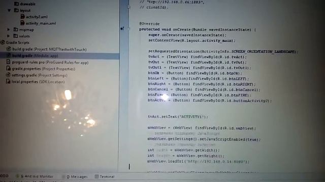 Review Android code with Paho MQTT client for control servo. Android for IoT смотреть онлайн