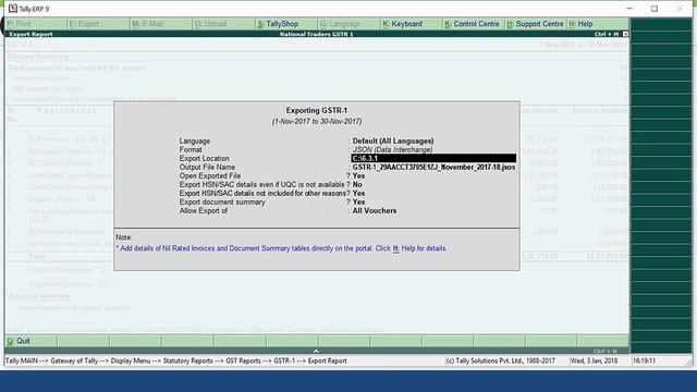 Using JSON Filing GSTR 1 from Tally смотреть онлайн