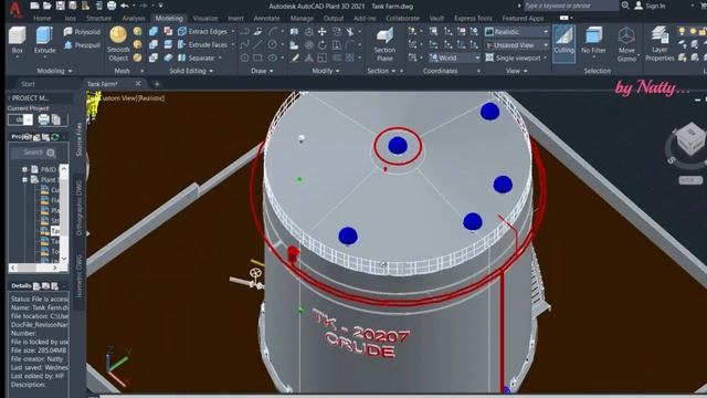Aboveground Storage Tank Farm Modelling with AutoCAD Plant 3D смотреть онлайн