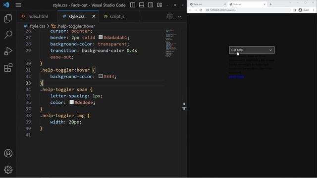 Coder une animation de fondu de qualité. (CSS/JS) смотреть онлайн