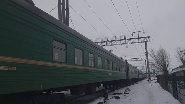Прибытие Международного Скорого Поезда 114 Казань Пасс-Алматы 2 | Станция Курорт Боровое смотреть онлайн