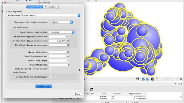 Cytoscape Layout Settings смотреть онлайн