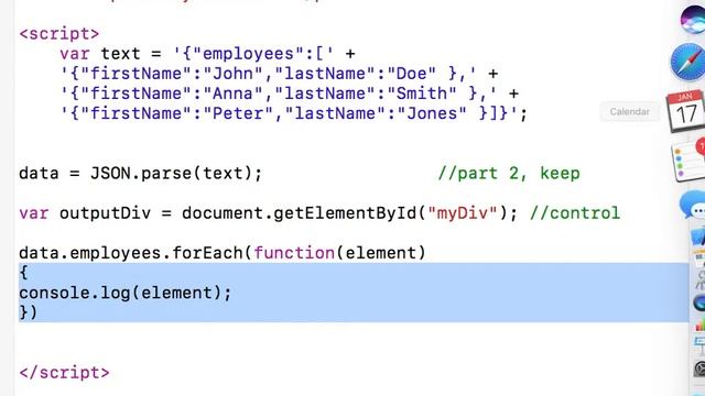 unit4: ForEach and JSON array traversal смотреть онлайн