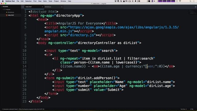 AngularJS For Everyone Tutorial #7 - Using Filters In Angular Templates смотреть онлайн