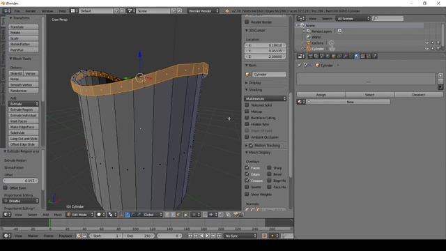 Beginners Blender 2018 2.78 -Episode#6- Flip Normal,Shade Smooth And Adding Material To Object 2018