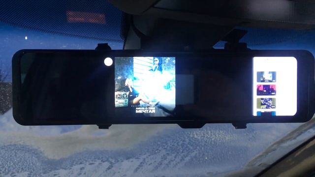 TrendVision aMirror 15 Android UNIVERSE. Музыка через приложение YouTube. смотреть онлайн