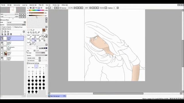 ═╬ Делаем арт в Paint Tool SAI ╬═ смотреть онлайн