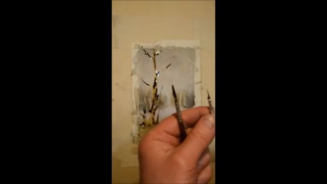 как рисовать дерево акварелью. how to draw trees смотреть онлайн