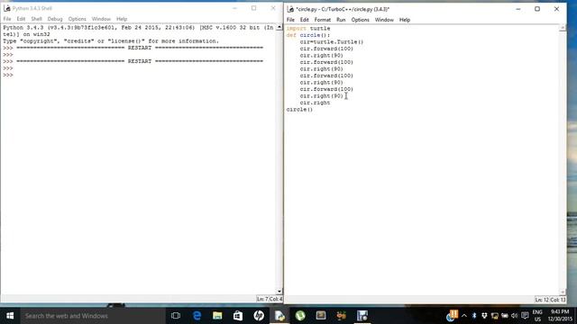 creating circle in python смотреть онлайн