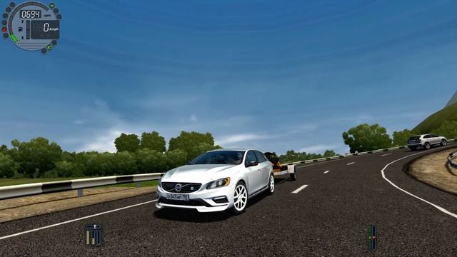 Volvo V60 + JetSki Trailer - City Car Driving [Logitech Wheel] смотреть онлайн