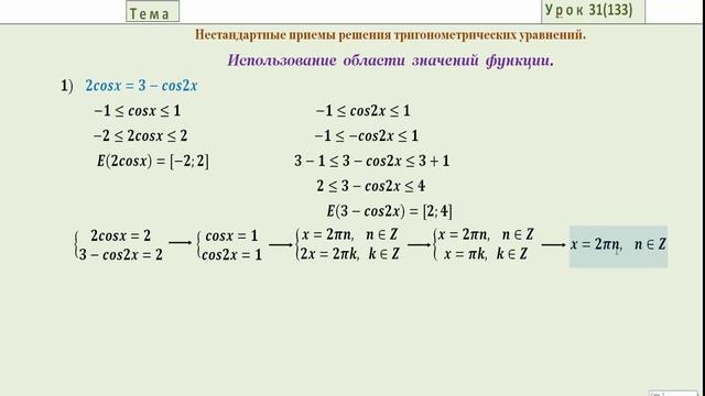 Нестандартные тригонометрические уравнения Часть 4 смотреть онлайн