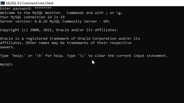 CLEAR SCREEN MySQL COMMAND LINE PROBLEM SOLVED | MYSQL 8.0.26 смотреть онлайн