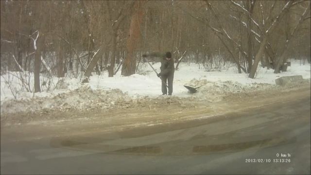 Чистка снега зимой 2013 смотреть онлайн