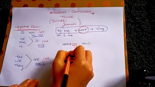 #8.2 Present Continuous Tense (Şimdiki Zaman) Negative Form (Olumsuz Form) смотреть онлайн