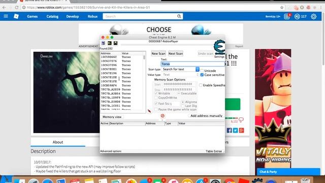 ROBLOX HACK #2 (UNPATCHABLE NOCLIP HACK. ANY GAME, ANY WALL)