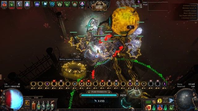 AFK Blight Crimson Temple T16 CI Raise Spectre Necromancer 3.21 Forged Frostbearers Crucible POE смотреть онлайн