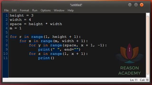Python dasturlash tilida for operatoridan foydalangan holda archa ko'rinishidagi shakl yaratish смотреть онлайн