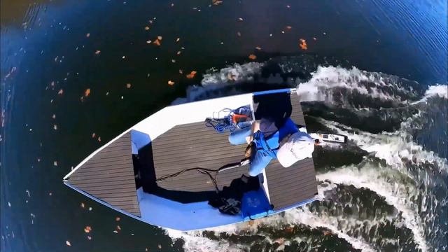 Electric Prototype Boat Testing Days on the Lake with Foils & Torqeedo Outboard смотреть онлайн