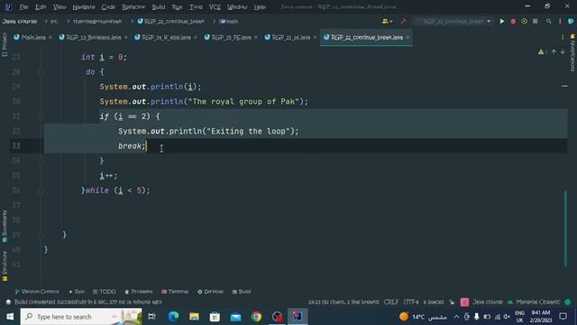 Java Lecture 22 Break and continue | Break in a loop in Java | the royal group of Pak смотреть онлайн