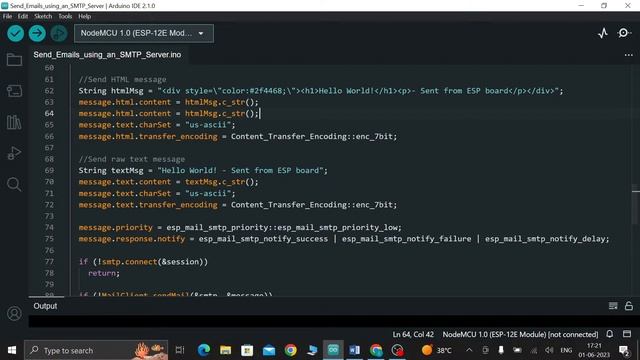 NM IOT | DAY 17 - ESP8266 NodeMCU Send Emails using an SMTP Server: HTML, Text, and Attachments смотреть онлайн