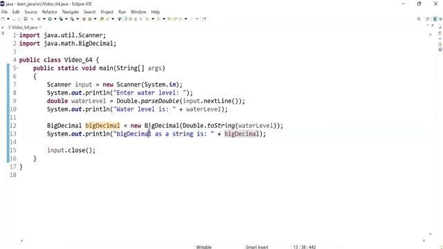 Java 64: Truncate a double using BigDecimal смотреть онлайн