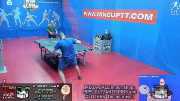 Dr Neubauer TROUBLE MAKER OX и KILLER EXTREME max, игра у стола: Коваленко Сергей, как играть шипам