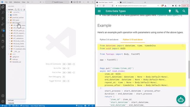 FastAPI Curso: 85 INTRO a Otros Tipos de Datos - UUID, Fechas y Horas смотреть онлайн
