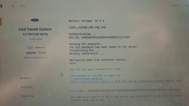 Ford Transit Custom In Today For A Stage One Custom Remap And The Speed Limiter Removing.
