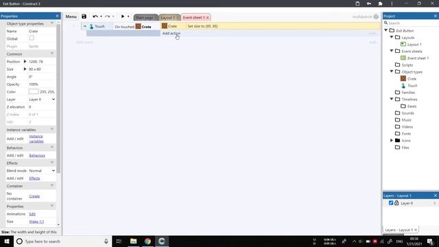 How To Make Exit Button Construct 3 (Basic) смотреть онлайн