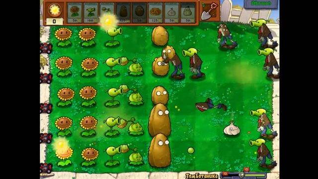 Plants vs Zombies Мини-Игра 1 ЗомБотаника смотреть онлайн