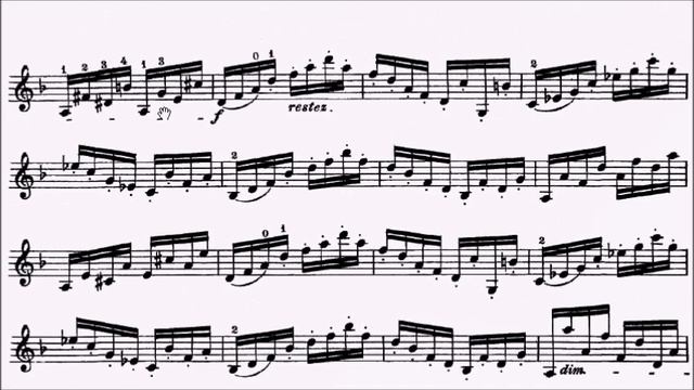 AMEB Violin Grade 8 List A Dont Vivace Assai In D Minor Op.35 No.13