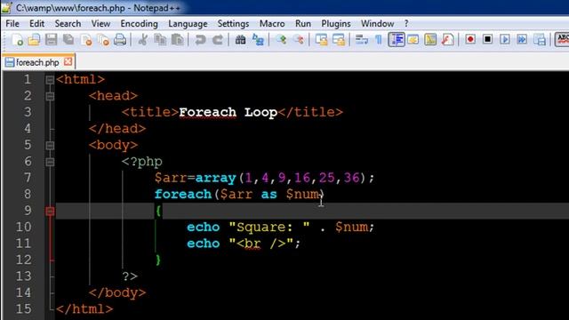 PHP & MySQL Tutorial - 29: Foreach Loop смотреть онлайн