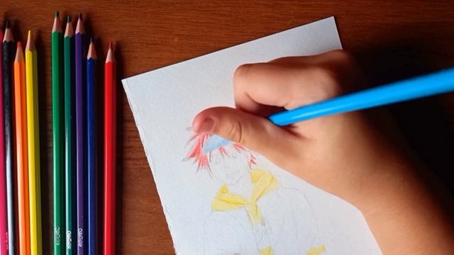 Рисую Реки из аниме ,,Скейт бесконечности" дешевыми карандашами✏️ смотреть онлайн