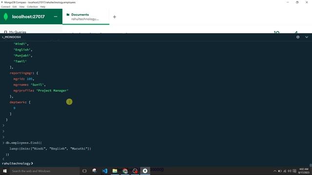 #43: $nin operator in mongodb | Value Not In Array Comparison Query Operator |MongoDB Tutorial Hind смотреть онлайн