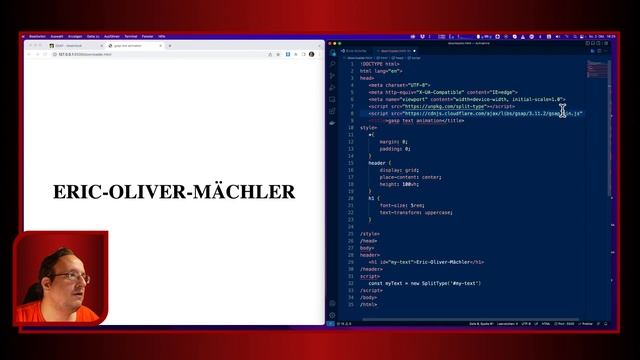 Herunterfallende Text Animation mit GSAP Bibliothek (CSS und Javascript Anleitung) смотреть онлайн