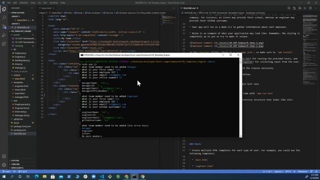 OOP- Template Engine Employee Summary смотреть онлайн