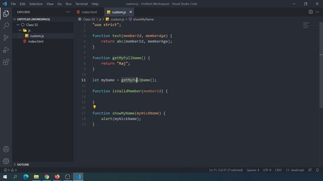 Javascript Full Course Bangla Tutorial | Function Naming Convention Javascript | P - 52 смотреть онлайн