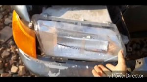 Замена разбитого стекла фары,2115 своими руками .