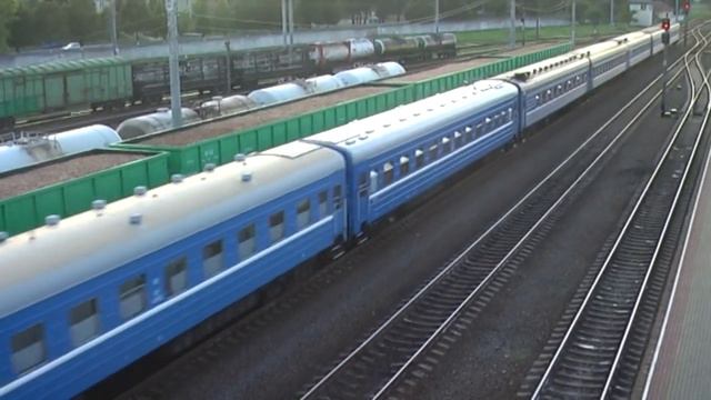 ТЭП70БС-106 с поездом 629 Минск-Гродно, ст. Лида смотреть онлайн