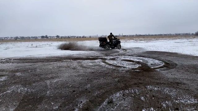 Минск с Китайским мотором (эндуро) первый снег ) смотреть онлайн