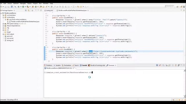 RestAssured: Usage Of POST GET PUT PATCH DELETE HEAD смотреть онлайн