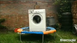 стиральная машина 1 час на батуте прикол