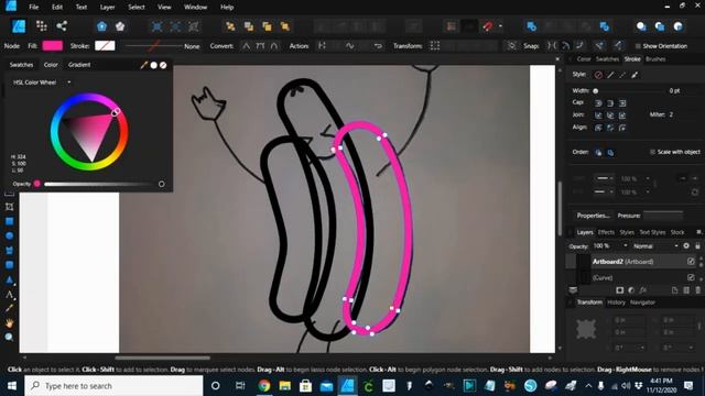 Make An Awesome Vector File From A Rough Sketch using Affinity Designer смотреть онлайн