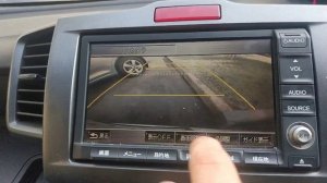 Настройка камеры заднего вида Honda Freed / Spike GB3. Магнитола Mitsubishi NH167L.